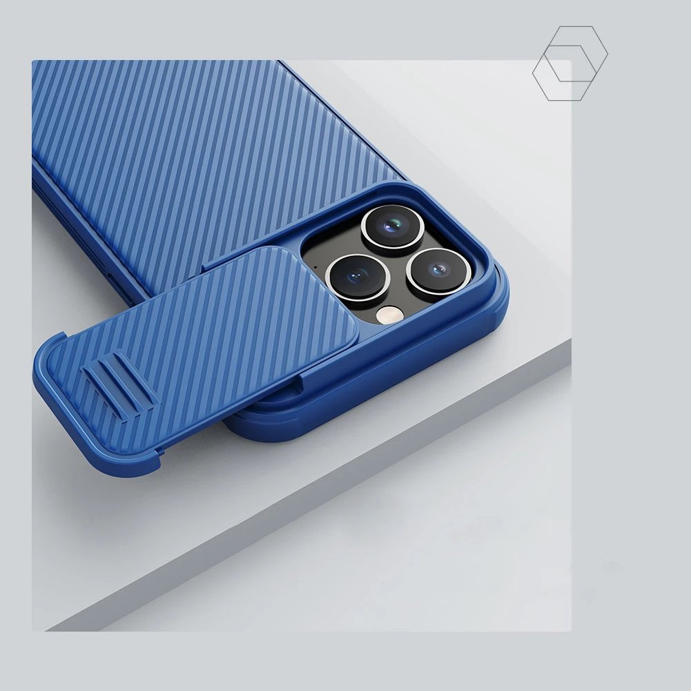Mbështjellës Nillkin CamShield S Case për iPhone 14 Pro Max, me mbrojtës kamere, i zi