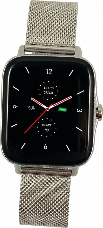 Smartwatch Maxcom Fit FW55 Aurum Pro, 1.7", Bluetooth, IP67, Silver, me dy rripa