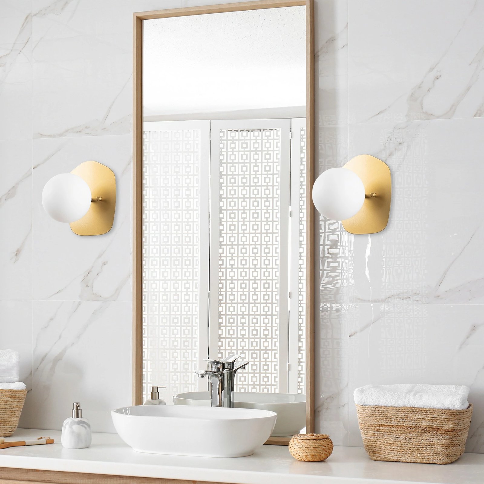 Llambë muri Opviq, Well - 11670, ngjyrë ari