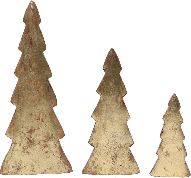 Dekor pemë Krishtlindjesh, dru mango, ngjyrë ari, 9x3x20 cm Dekor pemë Krishtlindjesh, dru mango, ngjyrë ari, 9x3x20 cm