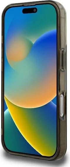 Mbështjellës Guess IML 4G Background MagSafe për iPhone 16 Pro Max, Kafe