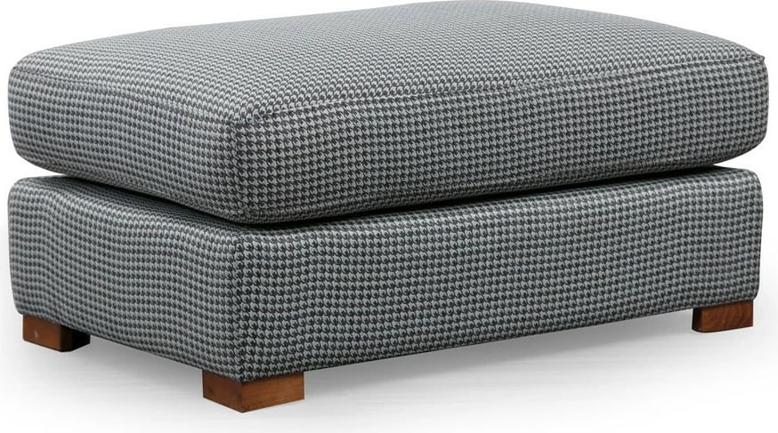 Këndsofa Atelier del Sofa, Loop 1, gri dhe gri e çelët, me pouf