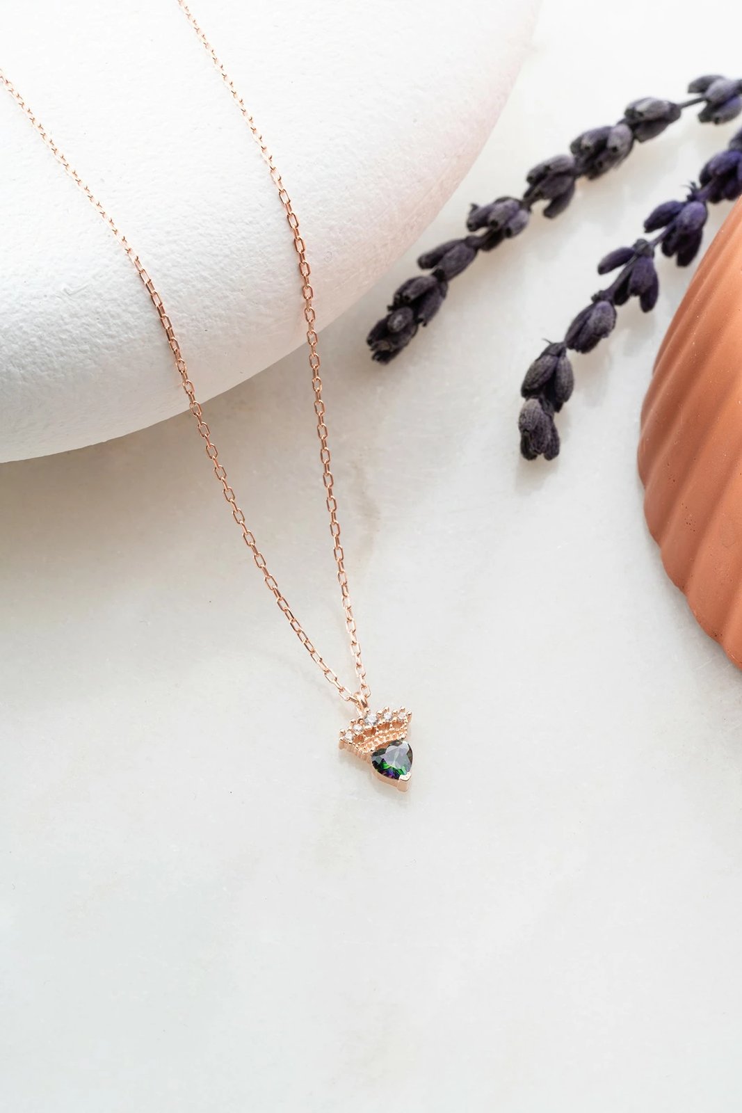 Qafore argjendi, ngjyrë rozë e arit dhe e gjelbër, Jumeon, TRDYL1001