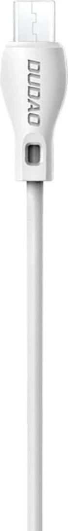Kabllo karikimi dhe të dhënash, Dudao L4M, USB-A në MicroUSB, 1 m, 2.4A, USB 2.0 480 Mbps, e bardhë