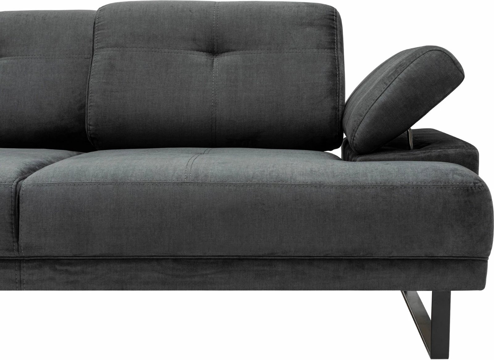 Këndare Atelier del Sofa, Mustang Large, kënd i majtë, ngjyrë antracit