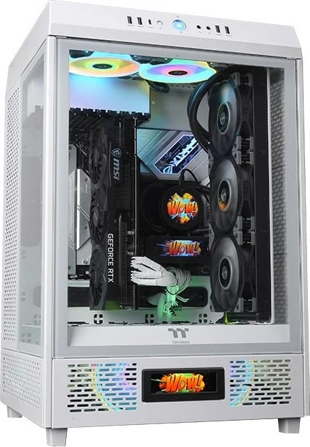 Panel LCD Thermaltake për kasë The Tower 500 Snow, i bardhë