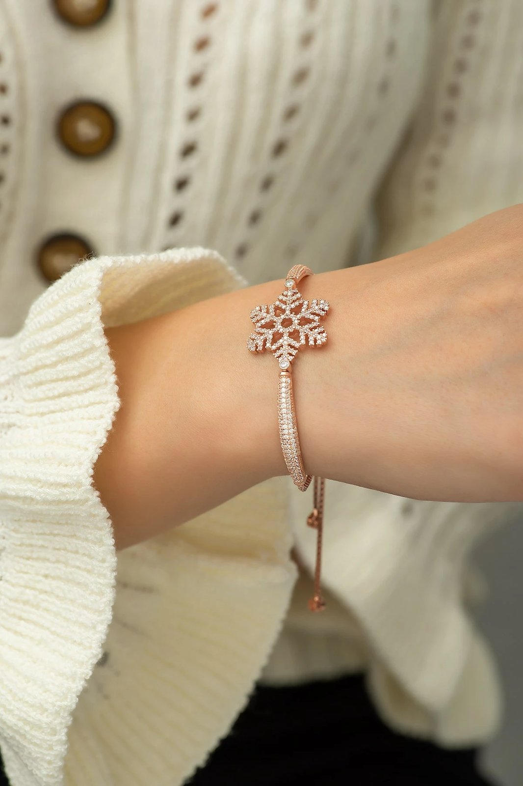 Byzylyk argjendi, ngjyrë rozë e bardhë, Jumeon, TRDYL830