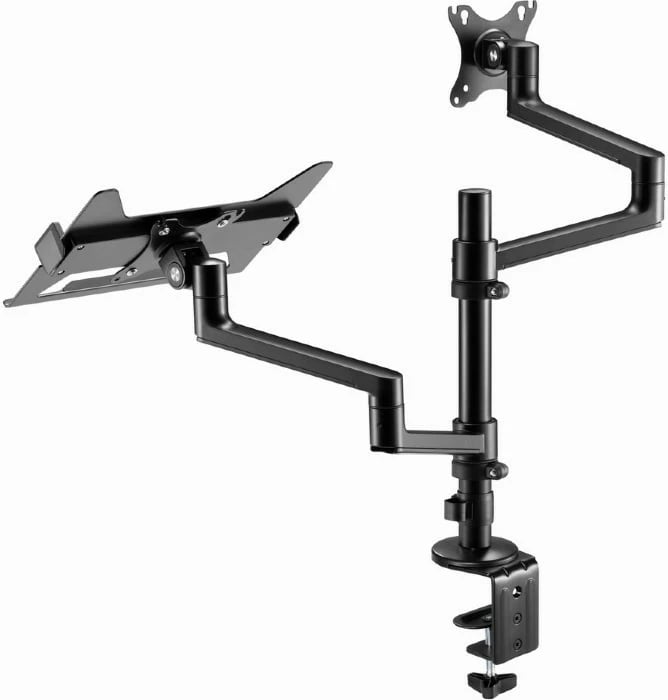 Mbajtëse tavoline Gembird MA-DA-04 për monitor deri 27" dhe laptop deri 17.3", e zezë