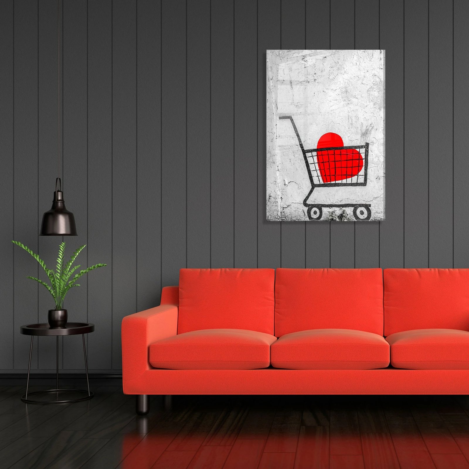 Pikturë dekorative prej xhami të temperuar, shumëngjyrëshe, UV-565, 30x45cm