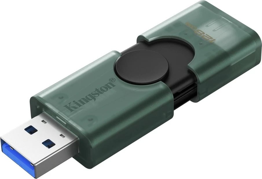 Pendrive Kingston DataTraveler DuoG2 128GB, USB-A/USB-C, Gjelbër