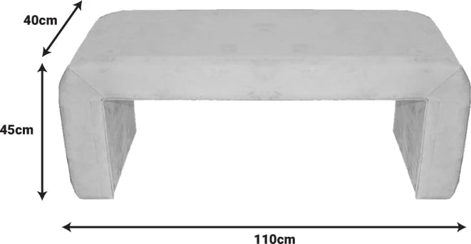 Karrige Gagga Inart, material kadife, ngjyrë e gjelbër, 110x40x45cm