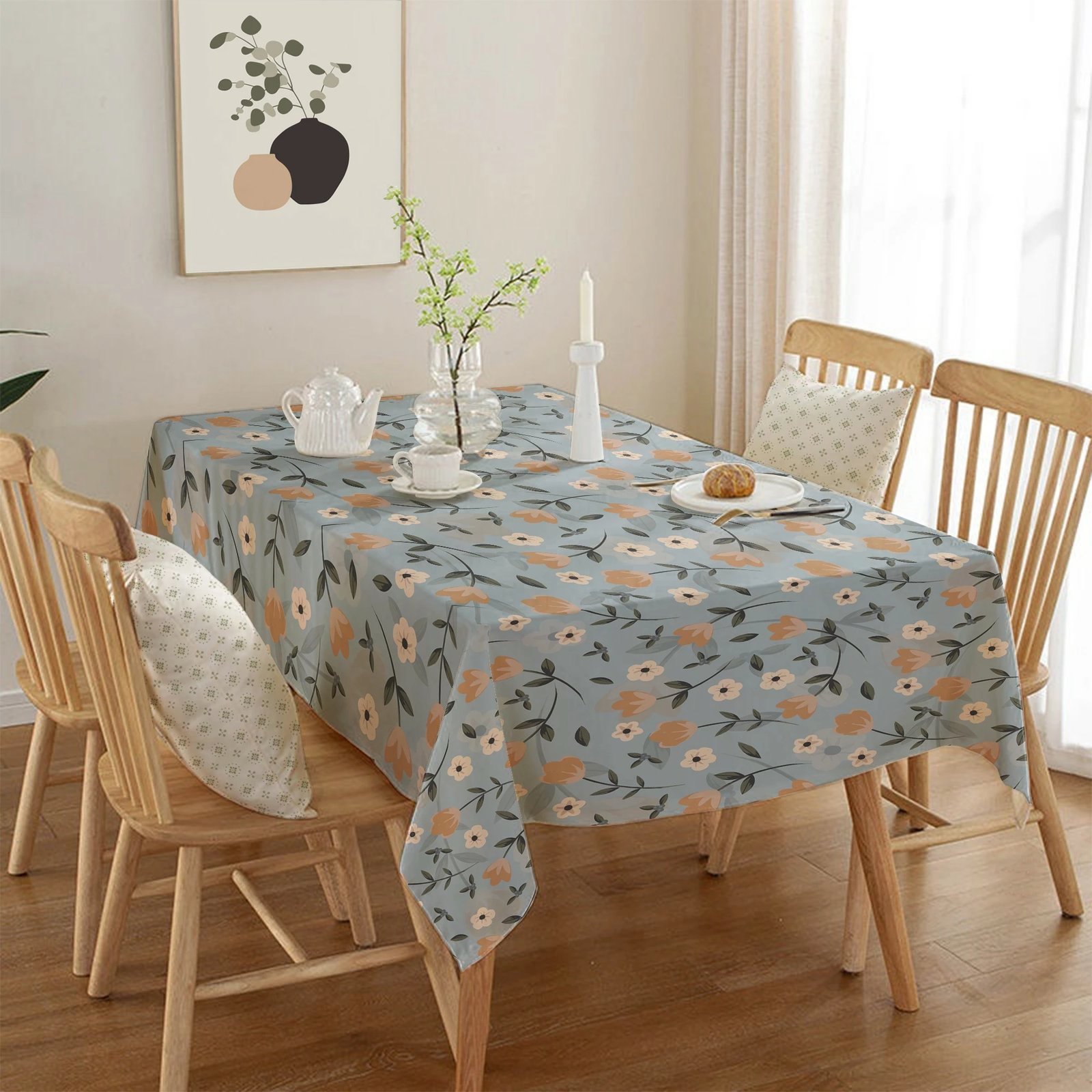 Mbulesë tavoline Hermia, shumëngjyrëshe, Asr-tblclt25-48, 140x220cm