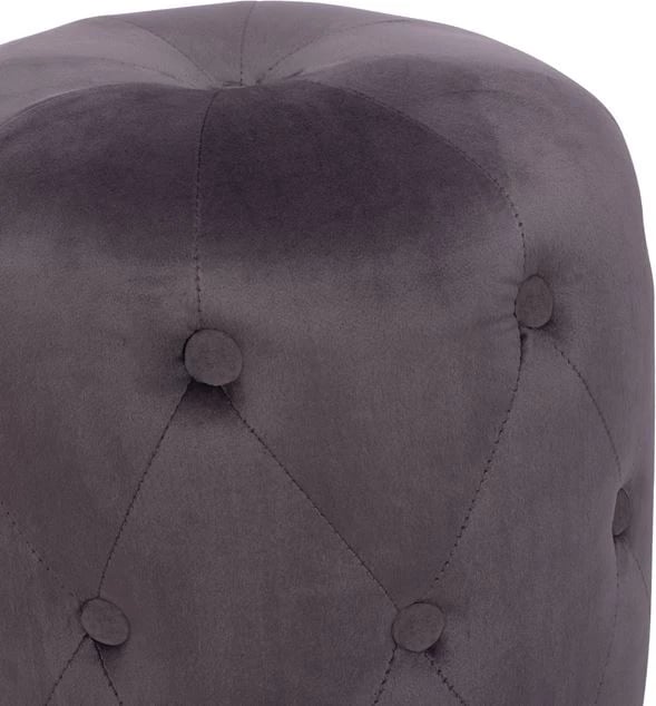 Karrige për bar kadife Torrie FH8405.01 ngjyrë hiri me bazë argjendi '37x46cm