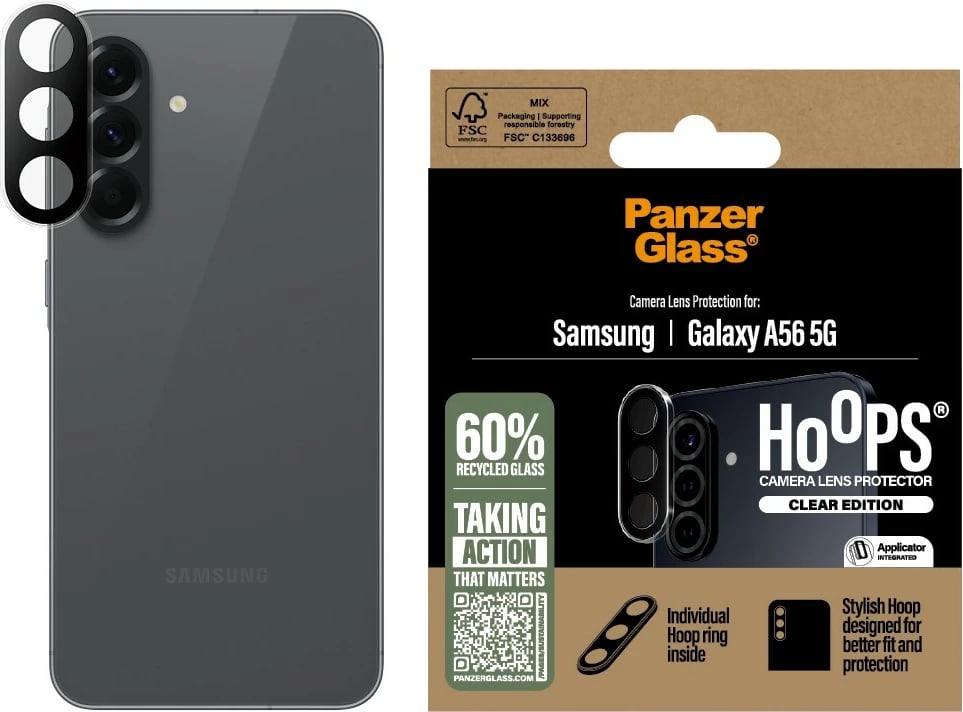 Mbrojtës lentash PanzerGlass për Samsung Galaxy A56 5G, transparent
