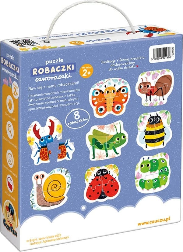 Puzzle për fëmijë CzuCzu Bugs Quadruplets, 32 pjesë, shumëngjyrëshe, set