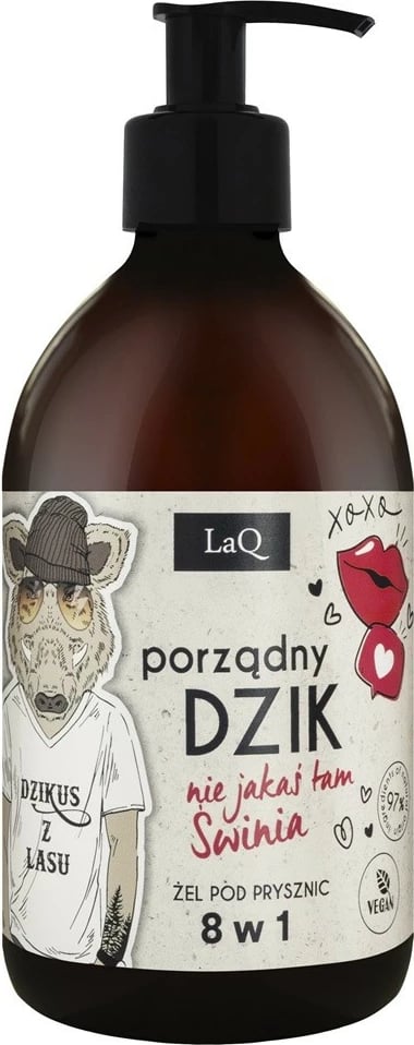 Shower gel për meshkuj LaQ Proper Wild 8w1, 500ml Shower gel për meshkuj LaQ Proper Wild 8w1, 500ml