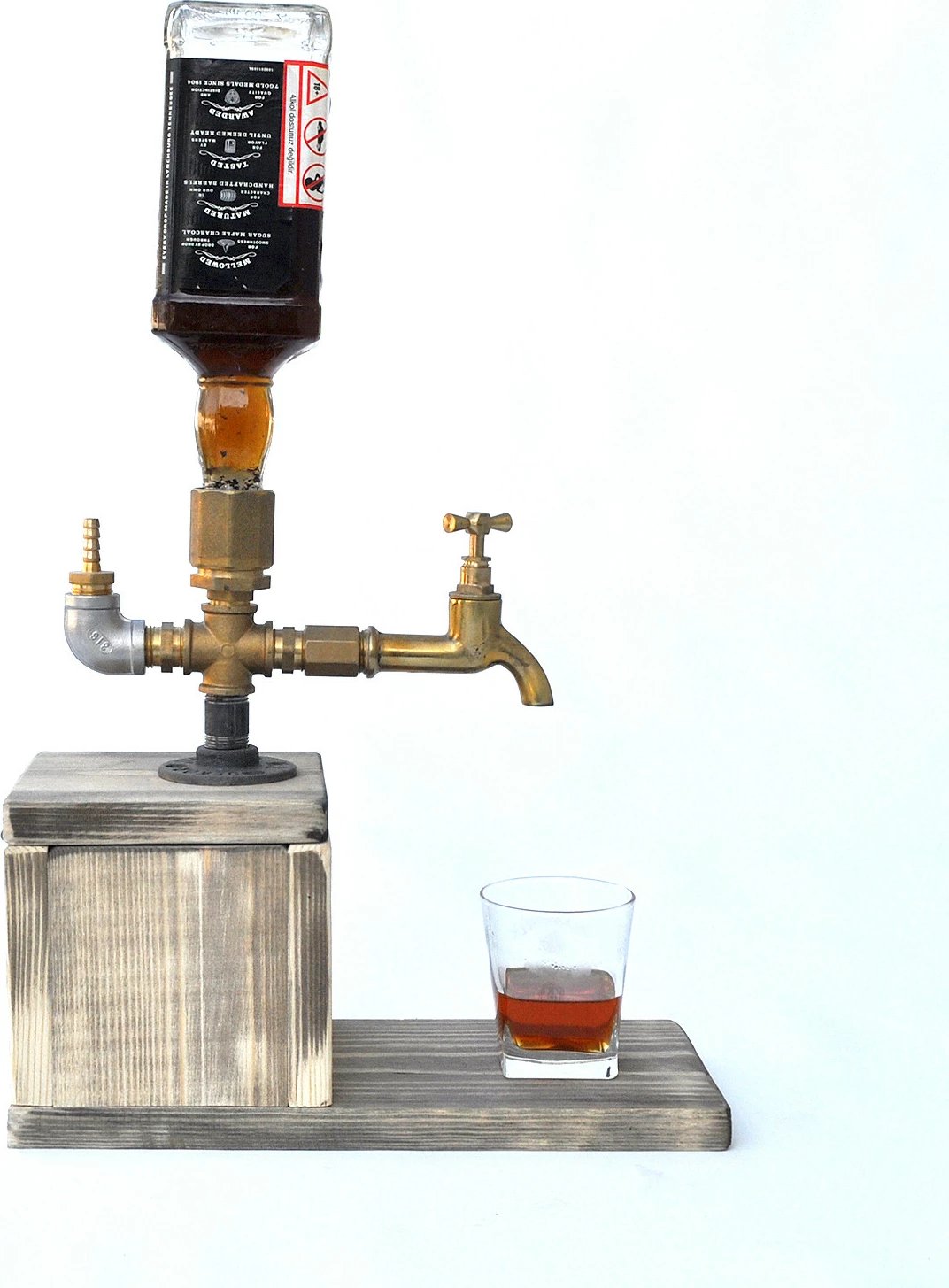 Dispenser pijesh Hanah Home, Dsp005, ngjyrë arre dhe ari
