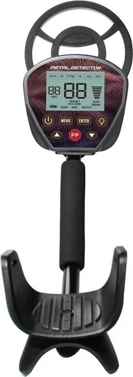 Detektor metalesh PowerNeed MD25, LCD, i zi