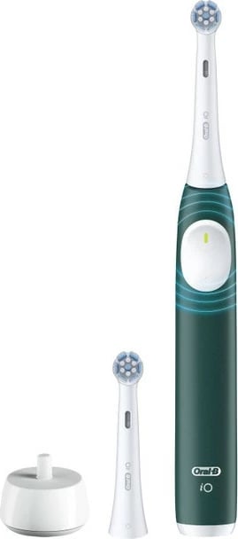 Furçë dhëmbësh elektrike Oral-B iO Series 2, 3 mënyra pastrimi, 2 koka, Forest Green