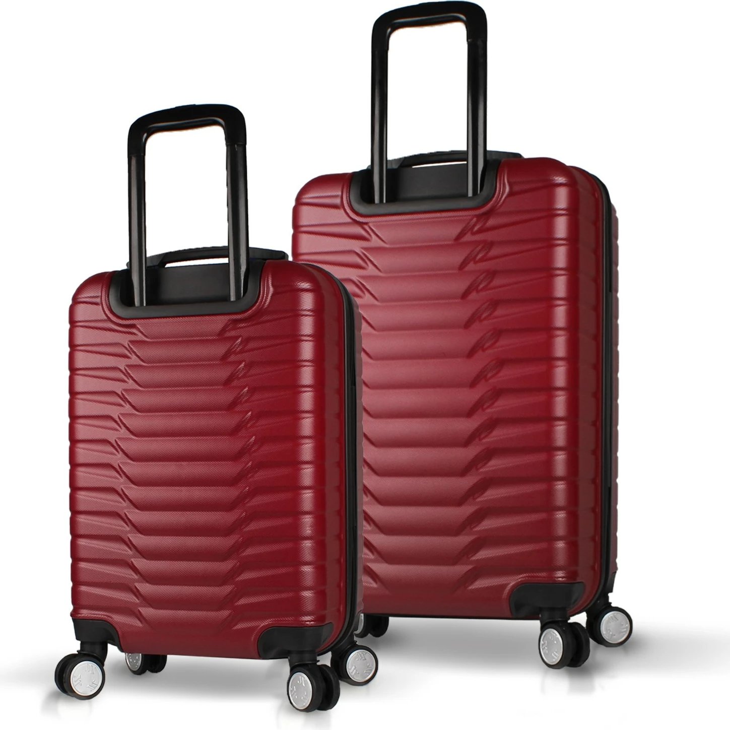 Set valixhesh (2 copë), ngjyrë e kuqe claret, Zoozie Bags, 5677