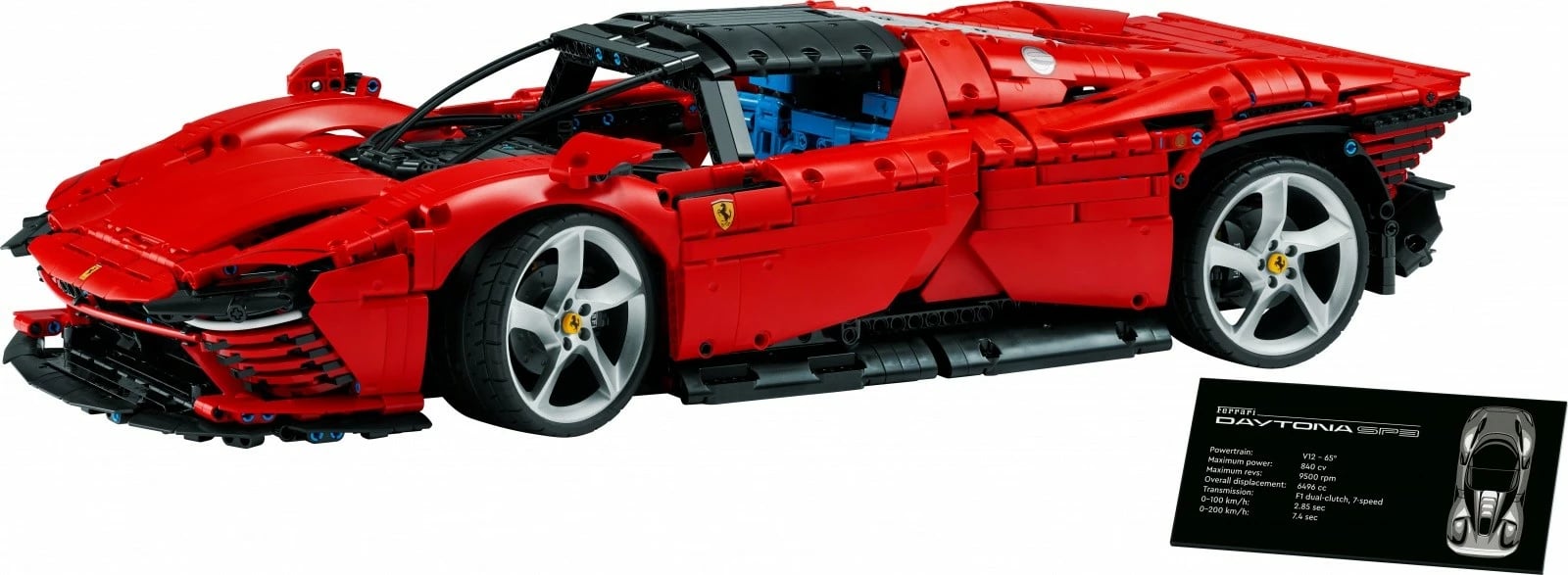 Set ndërtimi LEGO Technic Ferrari Daytona SP3 42143, 3778 pjesë, e kuqe
