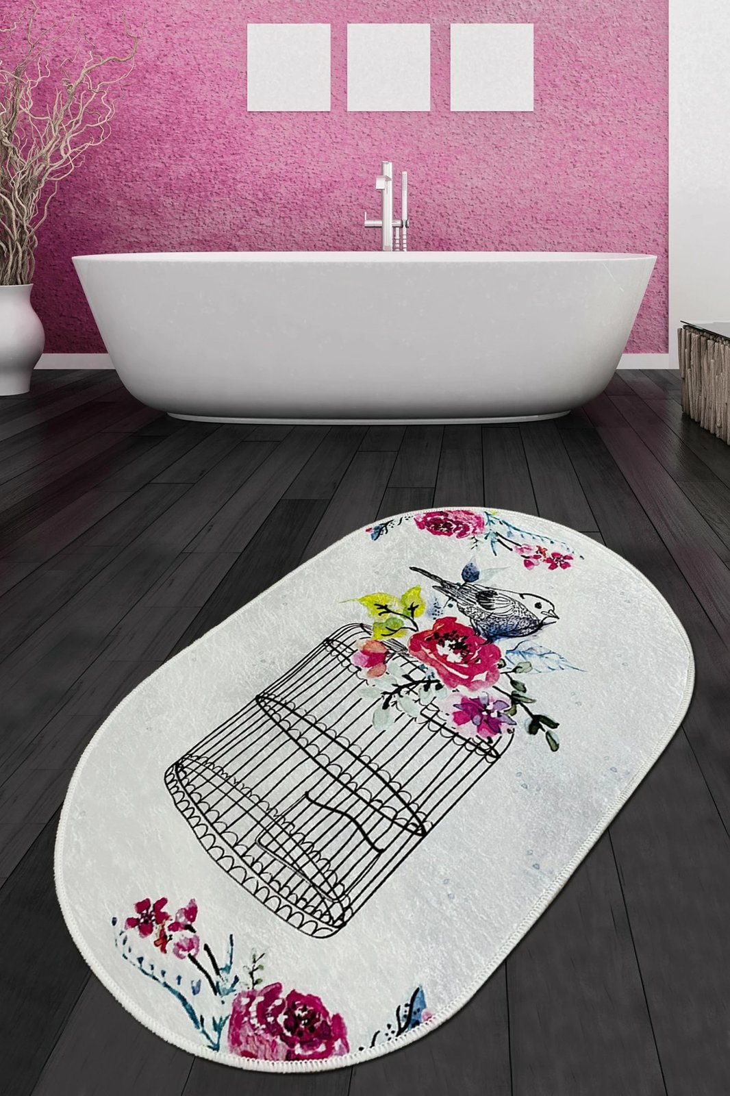 Tapet për banjo Mijölnir, Cage Djt, shumëngjyrësh, 80x100cm