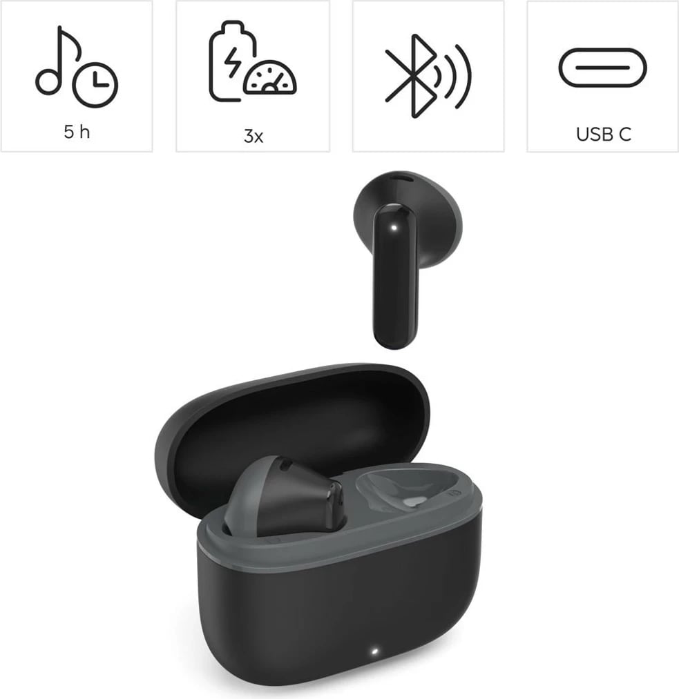 Dëgjuese Hama True Wireless Freedom Light II, Bluetooth 5.3, të zeza