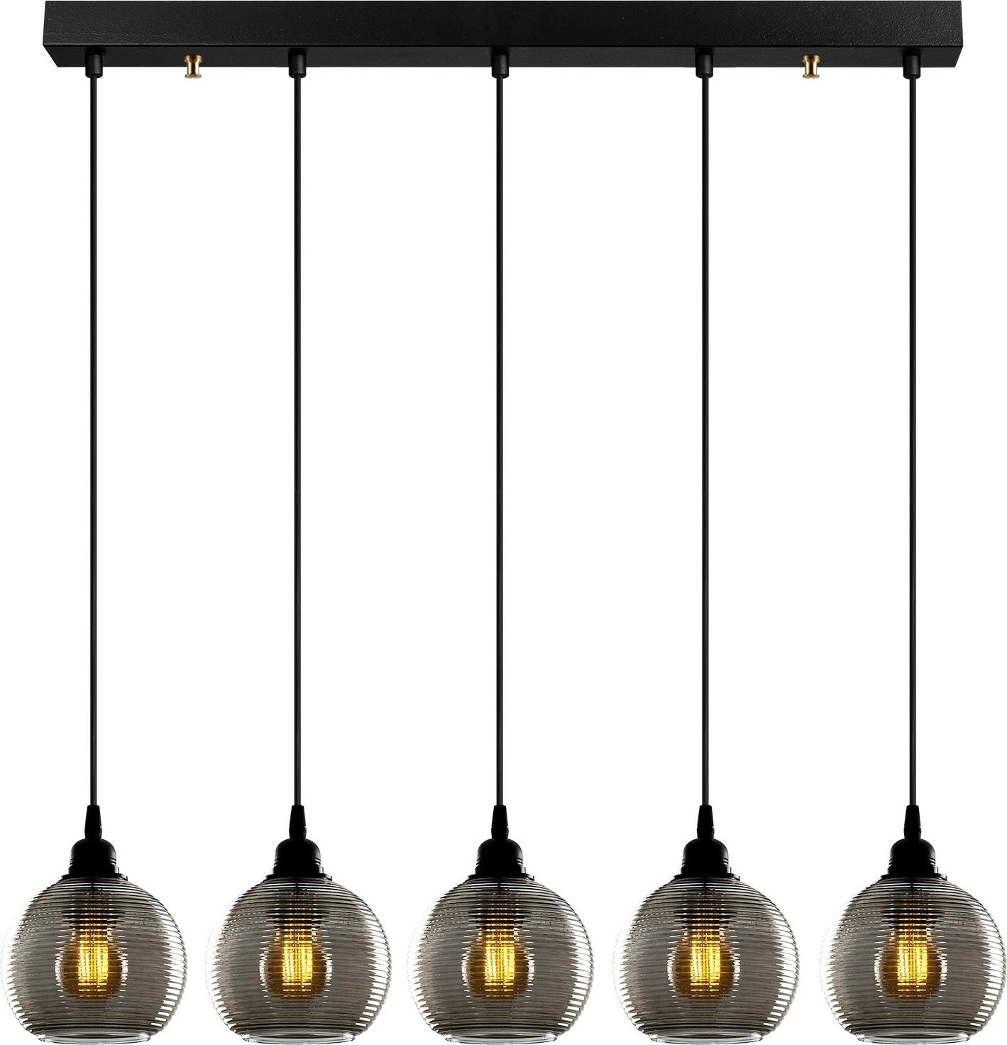 Llambë tavani Opviq, ngjyrë fume, 5 copa, 85x85cm