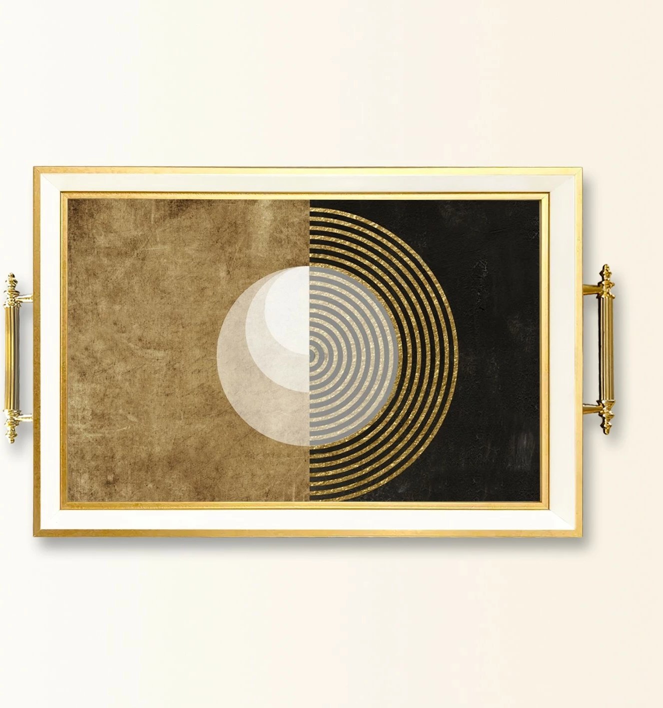 Tabaka prej qelqi Aberto Design, shumëngjyrëshe, TPB9923