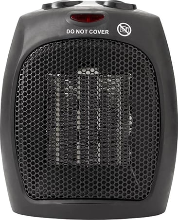 Ngrohës me ventilator qeramik, Adler AD 7702, 1500W, termostat, 2 nivele, i zi