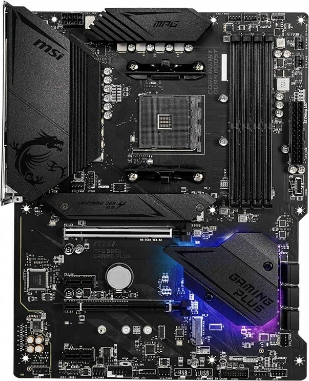Pllakë amë MSI MPG B550 GAMING PLUS, Socket AM4, ATX, e zezë