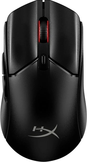 Maus, HyperX, Pulsefire Haste 2 Core Wireless 8R2E6AA, 12000 DPI, 2.4 GHz & Bluetooth, 6 butona, 69 g, AAA, e zezë