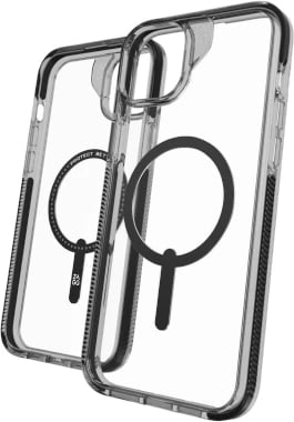 Mbështjellës Zagg Santa Cruz Snap për iPhone 15 Plus / 14 Plus, MagSafe, i zi