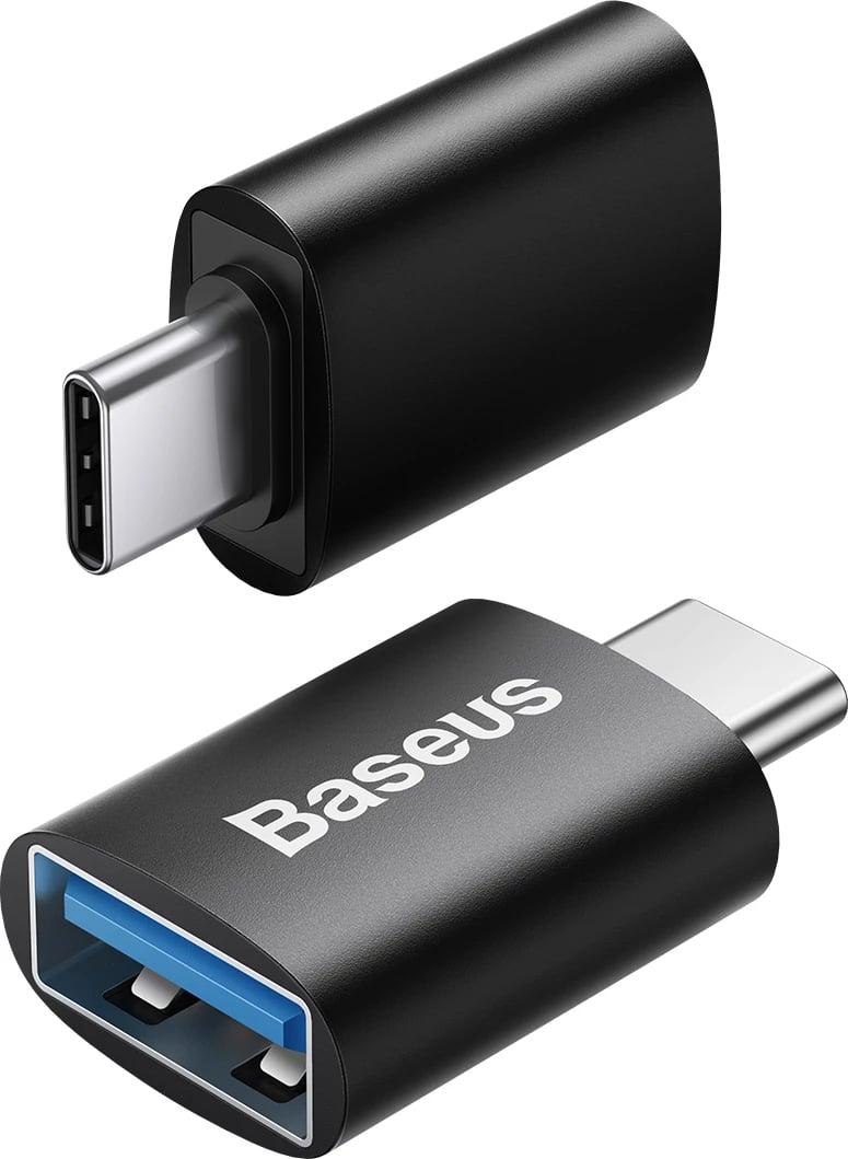 Adapter USB-C në USB-A Baseus Ingenuity Series, 10Gb/s, i zi