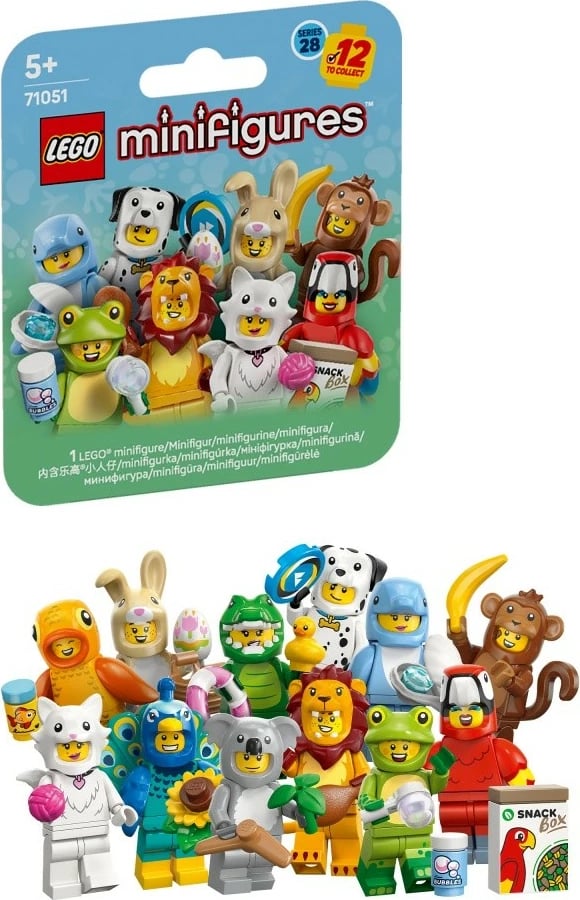 minifigurë LEGO Minifigures 71051 Series 28 kafshë, përzgjedhje e rastësishme, 1 copë