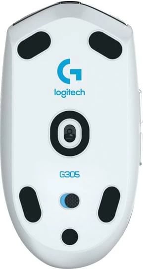 Maus lojrash, Logitech G305 LIGHTSPEED (910-005292), wireless 1 ms, HERO 12,000 DPI, 6 butona, USB nano receiver, e bardhë
