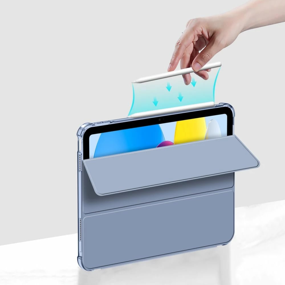 Mbështjellës Tech-Protect SC Pen Hybrid për iPad 10 (2022), Transparent/Kaltër