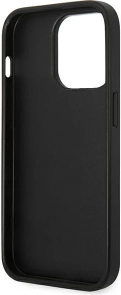 Mbështjellës Karl Lagerfeld KLHCP14LSAPKHK për iPhone 14 Pro 6.1", Saffiano Karl's Head Patch, i zi