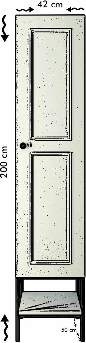 Dollap Hanah Home, Martin 1, bardhë, zi, ar