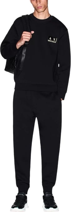 Pantallona Armani Exchange meshkuj, të zeza