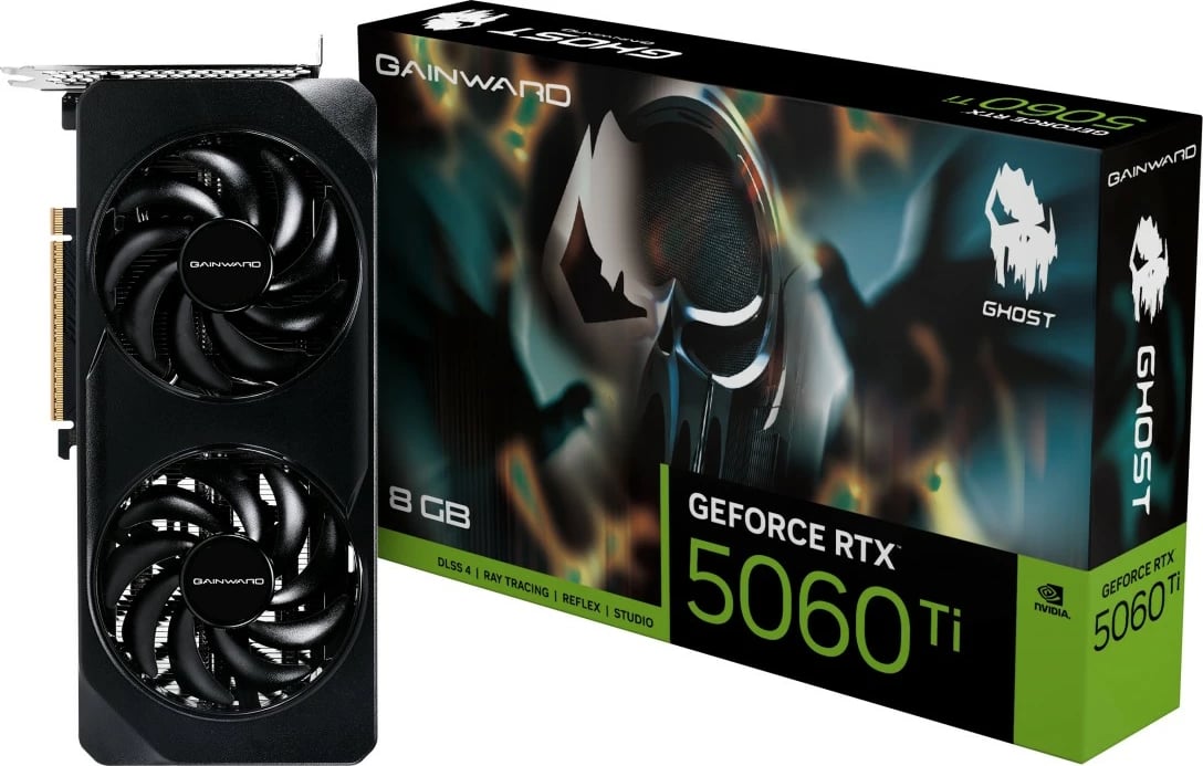 Kartelë grafike Gainward RTX 5060 Ti Ghost 8GB GDDR7 e zezë