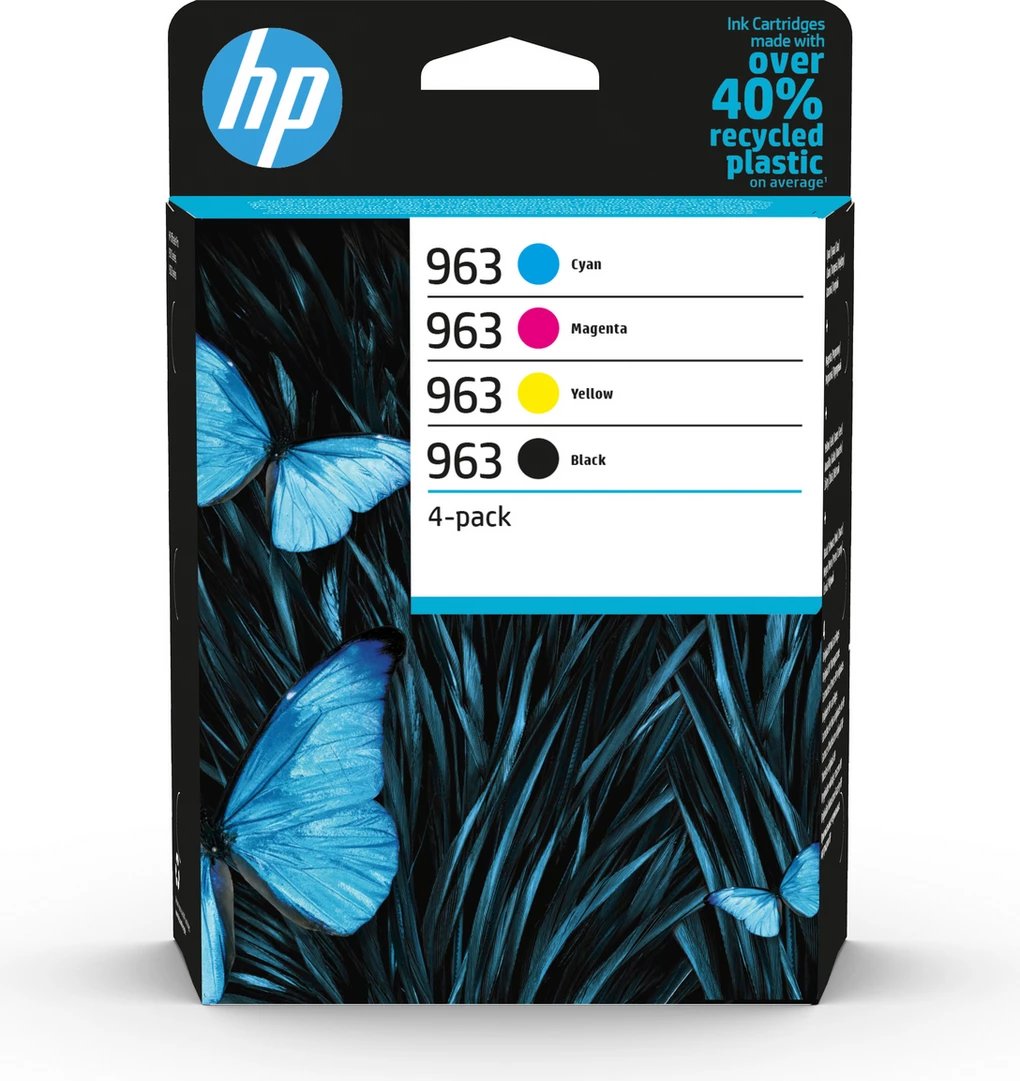 Kartrixh boje, HP, 963 6ZC70AE, Black/Cyan/Magenta/Yellow, multipack 4-pack
