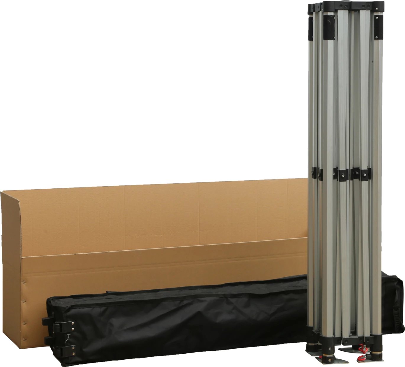 Gazebo CRESSEN FH6306 i palosshëm, kornizë alumini ngjyrë argjendi, hije të bardha 3x4,5x3,4Hm