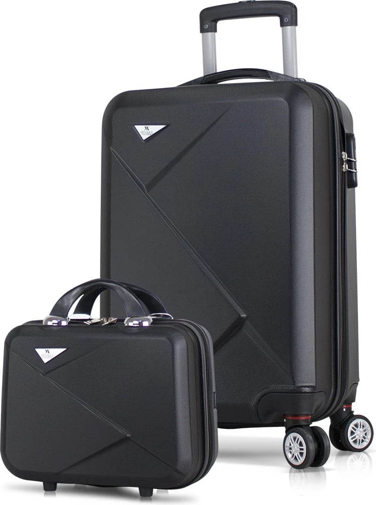 Set valixhesh (2 copë), ngjyrë e zezë, Zoozie Bags, 1406