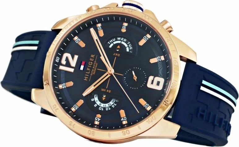 Orë dore për meshkuj Tommy Hilfiger, kaltër