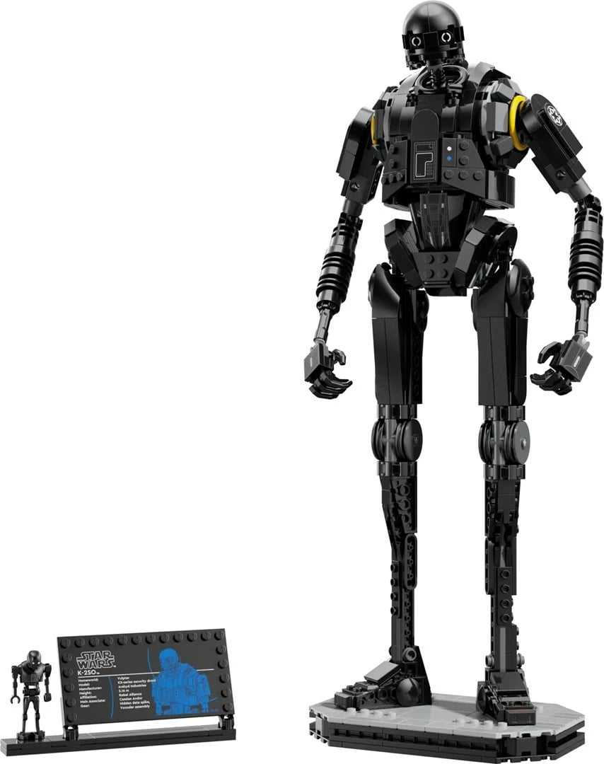 Set LEGO Star Wars K-2SO 75434, 845 pjesë, për moshën 10+, i zi