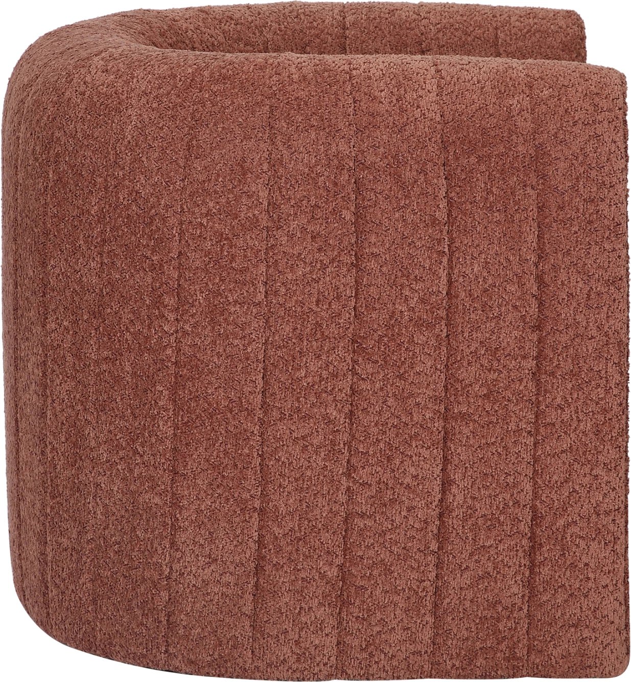 Fotelje RIKER FH9682.02 kornizë metalike, pëlhurë e kuqe tullë, 92x74x69H cm