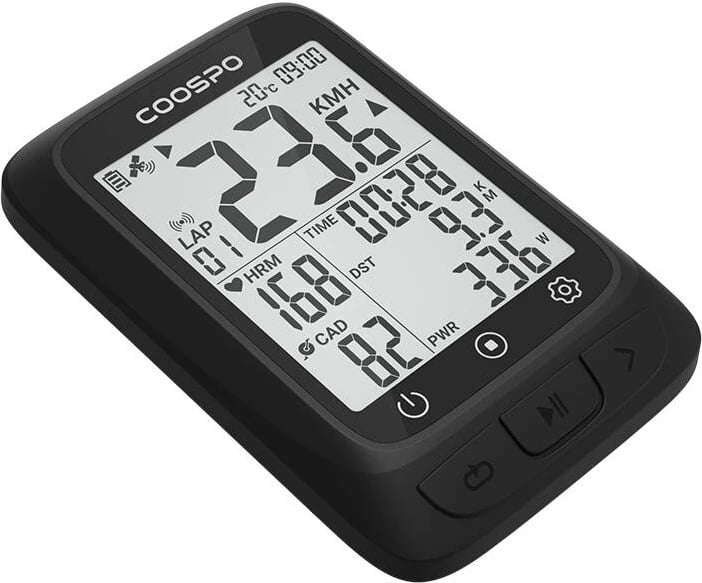 Kompjuter biçiklete Coospo BC107, GPS & ANT+, i zi