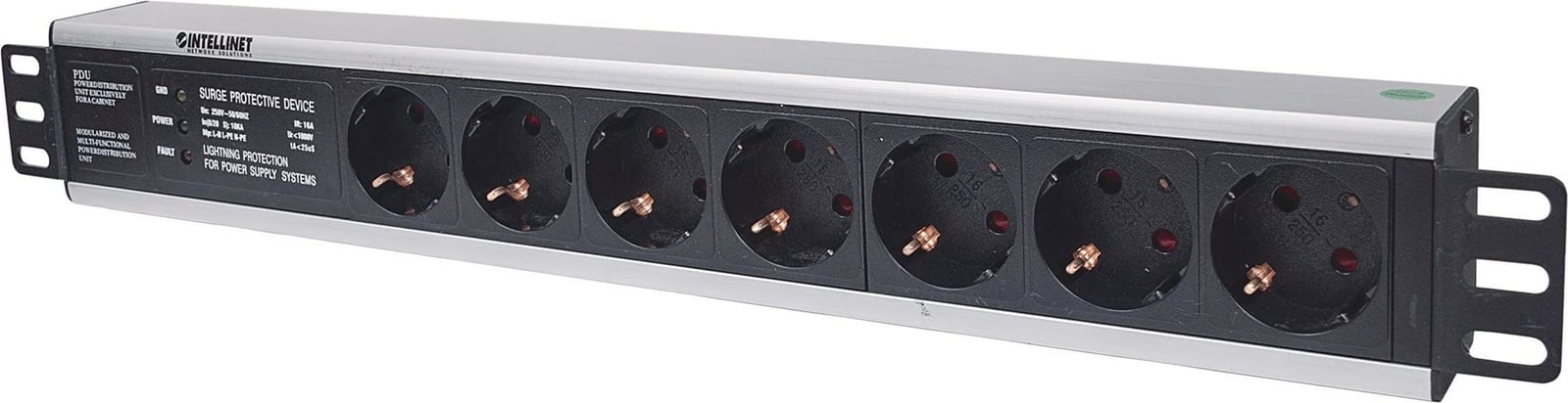 Kabllo vazhduese Intellinet 19" 1.5U Rackmount 7-Way Power, 3m