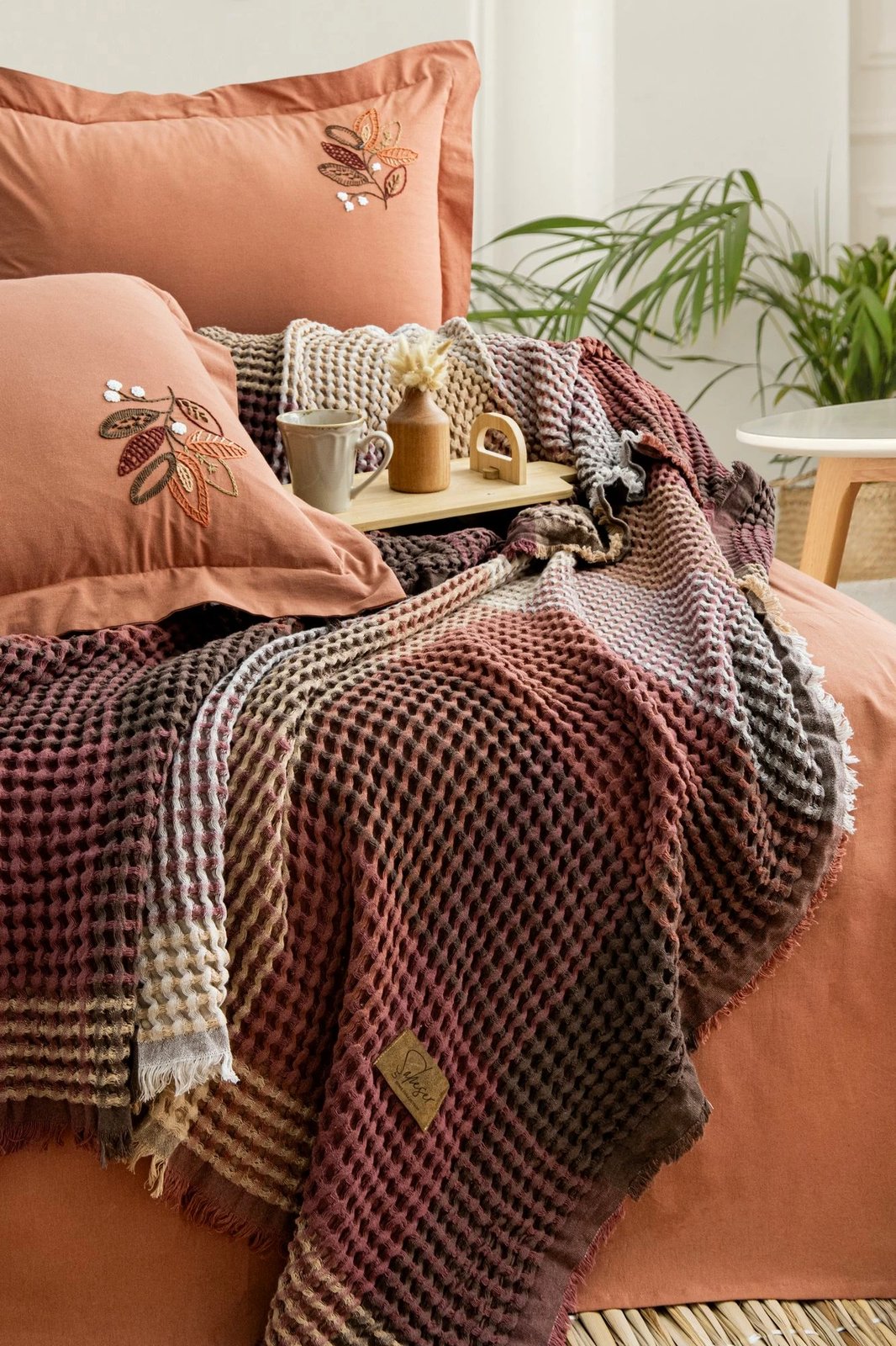 Set piké dopio Floransa, ngjyrë tullë e kuqe